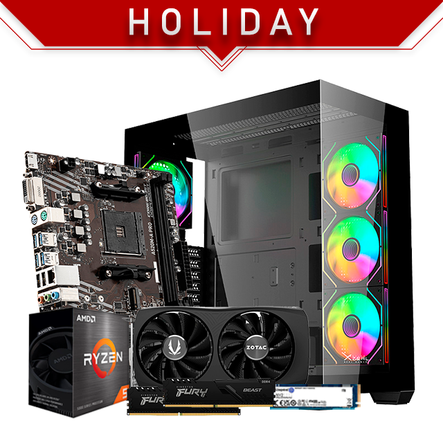 PC Gamer Holiday  | AMD Ryzen 5 5500 | Nvidia RTX 4060 8GB | 16GB DDR4 | 1000GB SSD M.2 