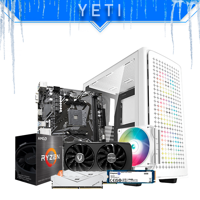 PC Gamer Yeti | AMD Ryzen 5 5500 | Nvidia RTX 4060 8GB | 16GB 3200Mhz | Kingston NV3 500GB | 3 Ventiladores RGB