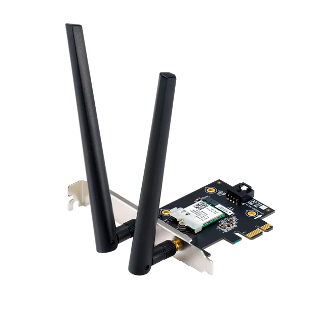 Tarjeta de Red Inalámbrica ASUS PCE-AX1800, PCIe x1, WiFi 6 AX1800, Bluetooth 5.2, WPA3, doble banda – PCE-AX1800