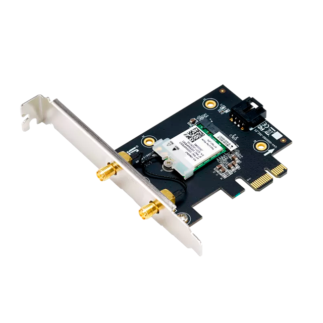 Tarjeta de Red Inalámbrica ASUS PCE-AX1800, PCIe x1, WiFi 6 AX1800, Bluetooth 5.2, WPA3, doble banda – PCE-AX1800