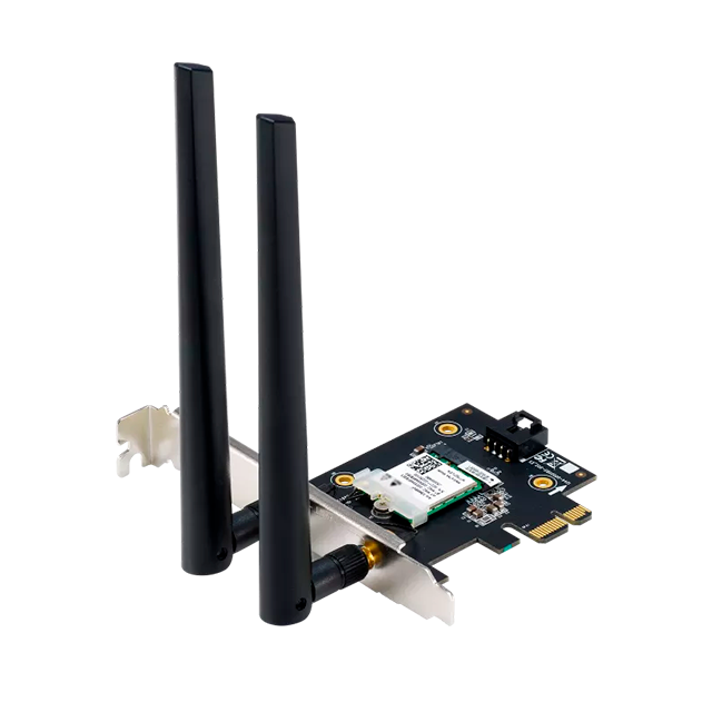 Tarjeta de Red Inalámbrica ASUS PCE-AX1800, PCIe x1, WiFi 6 AX1800, Bluetooth 5.2, WPA3, doble banda – PCE-AX1800