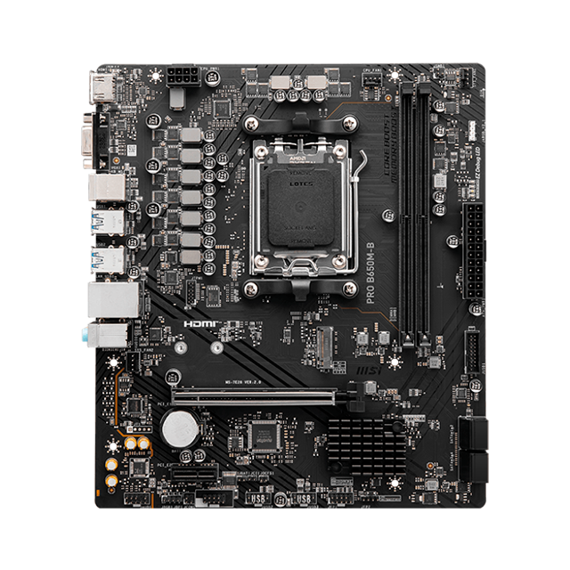 Tarjeta Madre MSI PRO B650M-B, Micro-ATX, Socket AM5, DDR5, HDMI/VGA  – PRO B650M-B