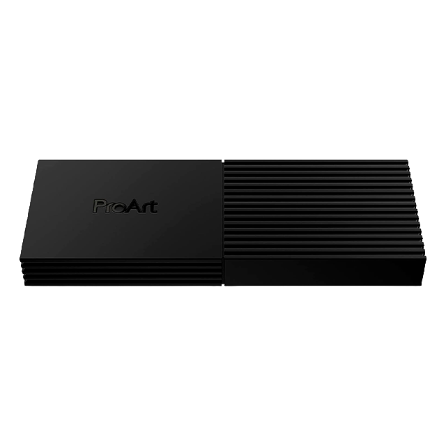 Enclosure Gabinete SSD ASUS ProArt PA40SU, USB4 40Gbps, USB-C, NVMe M.2 2230/2280, enfriamiento inteligente, negro – ProArt PA40SU