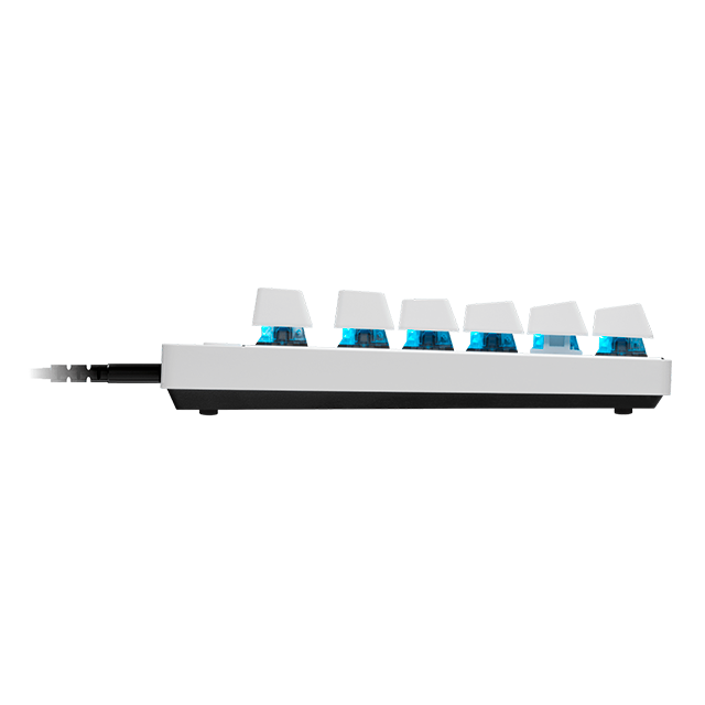 Teclado Mecánico Gamer Logitech PRO X TKL RAPID, Alámbrico, Inglés, Blanco - 920-013132     