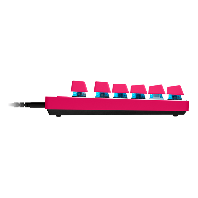 Teclado Mecánico Gamer Logitech PRO X TKL RAPID, Alámbrico, Inglés, Rosa - 920-013133