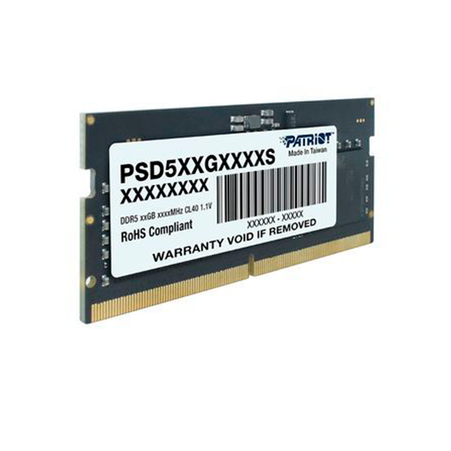 Memoria RAM SO-DIMM Patriot Signature, 16GB, DDR5, 4800MHz – PSD516G480081S