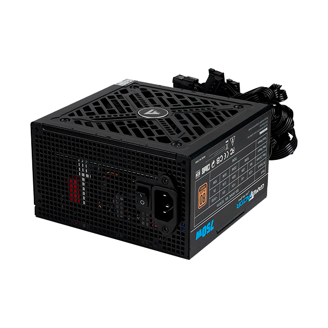 Fuente de Poder Game Factor PSG750, 750W, 80 Plus Bronze, ATX, No Modular, Color Negro - PSG750