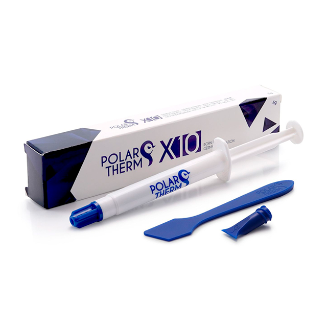Pasta Térmica Polartherm X-10 by Thermal Grizzly, 5 g, no conductiva, alta viscosidad, CPU/GPU – PT-X10-005