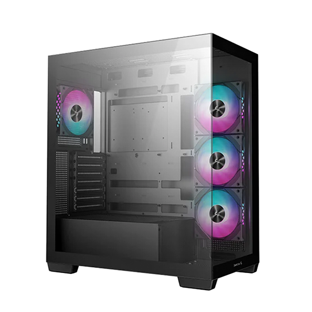 Gabinete DeepCool CG580 4F, Vidrio Templado, 4 Ventiladores Instalados, USB 3.0 – R-CG580-BKADA4-G-1