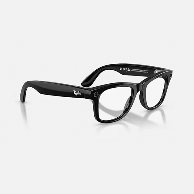 Lentes Inteligentes Ray-Ban Meta Wayfarer Gen 2 RW4012, Shiny Black, Transitions Graphite Green – RW4012-53