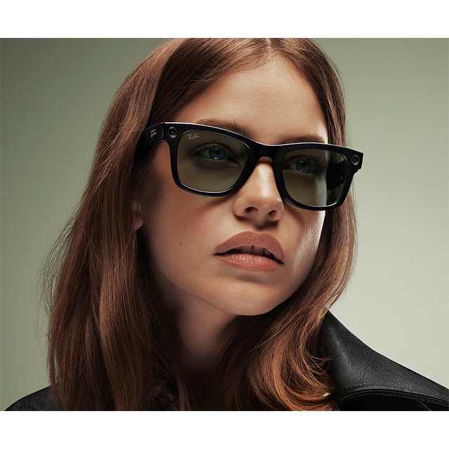 Lentes Inteligentes Ray-Ban Meta Wayfarer Gen 2 RW4012, Shiny Black, Transitions Graphite Green – RW4012-53