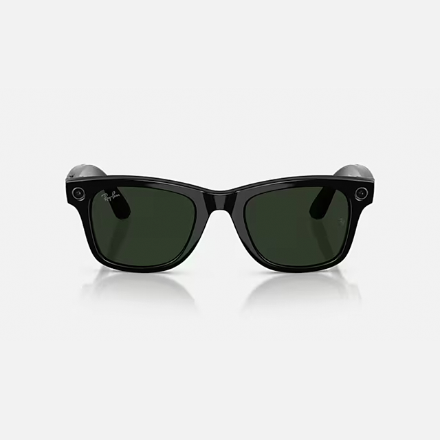 Lentes Inteligentes Ray-Ban Meta Wayfarer Gen 2 RW4012, Shiny Black, Transitions Graphite Green – RW4012-53