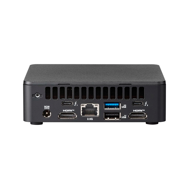 ASUS NUC 13 Pro Slim Kit, Mini PC Barebone, Intel Core i3-1315U, UHD Graphics, Wi-Fi 6E, Bluetooth 5.3, 2.5 Gb LAN, Thunderbolt 4, VESA, Sin Memoria Ram, Sin Almacenamiento – RNUC13ANKI30000UI