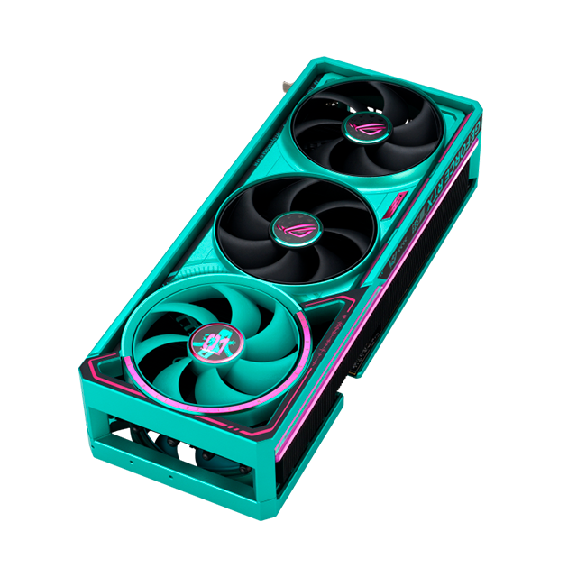 ASUS ROG Hatsune Miku Edition Incluye Tarjeta Madre ASUS ROG STRIX X870E-H, Tarjeta de video ASUS ROG ASTRAL RTX 5080 OC, Enfriamiento Liquido ASUS ROG RYUO IV 360 ARGB ,GABINETE ASUS ROG STRIX HELIOS II GX601S