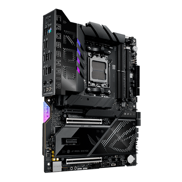 Tarjeta Madre ASUS ROG Crosshair X870E Apex, AM5, AMD X870E, DDR5, PCIe 5.0, 5× M.2, Wi-Fi 7, ATX – ROG CROSSHAIR X870E APEX