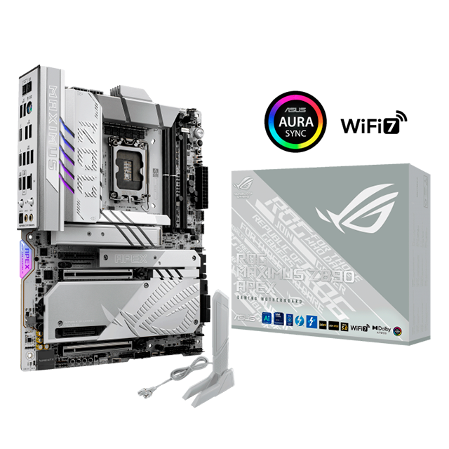 Tarjeta Madre ASUS ROG Maximus Z890 Apex, LGA1851, Intel Z890, DDR5, PCIe 5.0, 6× M.2, Wi-Fi 7, ATX – ROG MAXIMUS Z890 APEX
