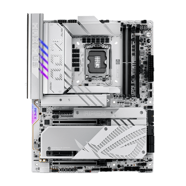 Tarjeta Madre ASUS ROG Maximus Z890 Apex, LGA1851, Intel Z890, DDR5, PCIe 5.0, 6× M.2, Wi-Fi 7, ATX – ROG MAXIMUS Z890 APEX