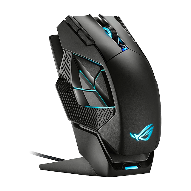 Mouse Gaming ASUS ROG Spatha X, inalámbrico/alámbrico, 12 botones, sensor óptico, negro – P707 ROG Spatha X