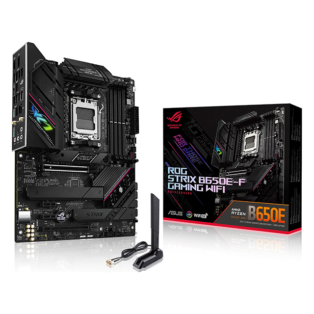 Tarjeta Madre ASUS ROG STRIX B650E-F GAMING WIFI, AM5, DDR5, PCIe 5.0, 3× M.2, Wi-Fi 6E, 2.5GbE, ATX – ROG STRIX B650E-F GAMING WIFI