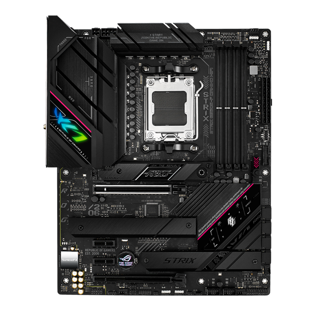 Tarjeta Madre ASUS ROG STRIX B650E-F GAMING WIFI, AM5, DDR5, PCIe 5.0, 3× M.2, Wi-Fi 6E, 2.5GbE, ATX – ROG STRIX B650E-F GAMING WIFI
