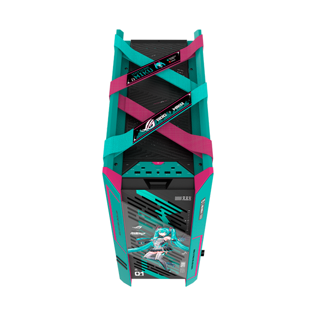 ASUS ROG Hatsune Miku Edition Incluye Tarjeta Madre ASUS ROG STRIX X870E-H, Tarjeta de video ASUS ROG ASTRAL RTX 5080 OC, Enfriamiento Liquido ASUS ROG RYUO IV 360 ARGB ,GABINETE ASUS ROG STRIX HELIOS II GX601S