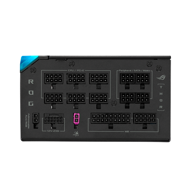Fuente de Poder ASUS ROG Thor 1000W Platinum III, 1000W, 80 Plus Platinum, ATX 3.1, PCIe 5.1, modular – ROG-THOR-1000P3-GAMING