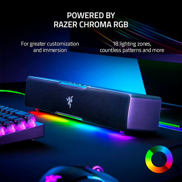 Barra de Sonido Razer Leviathan V2 X, USB-C, Bluetooth, RGB, compacta, PC – RZ05-04280100-R3U1
