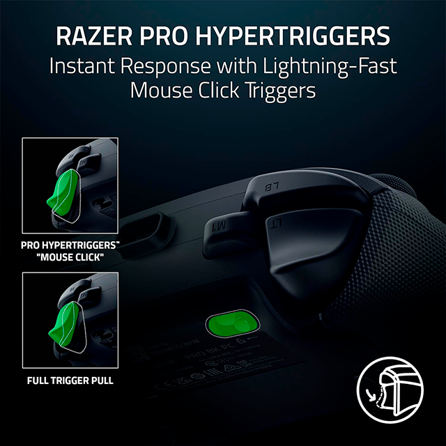 Control Gamer Inalámbrico Razer Wolverine V3 Pro 8K PC, HyperSpeed Wireless, 8000 Hz, joysticks TMR, gatillos Hall Effect, negro – RZ06-05540100-R3U1