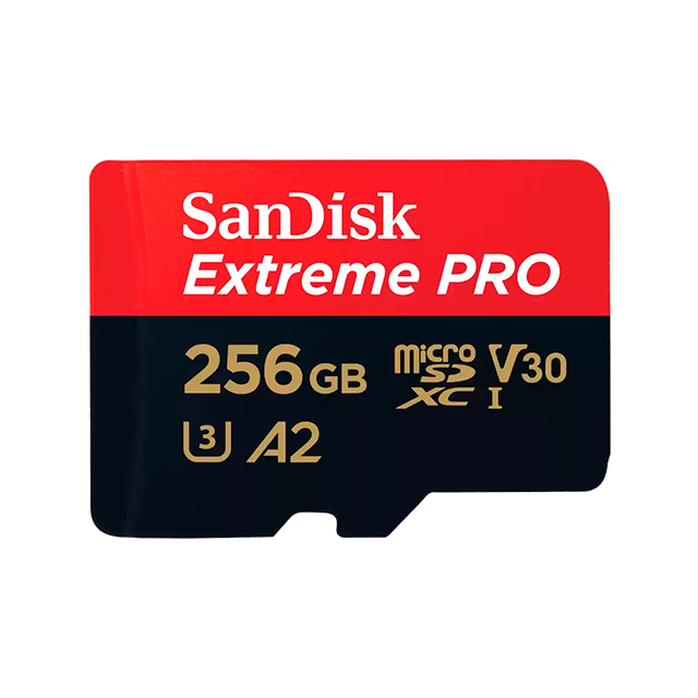 Memoria MicroSD SanDisk Extreme PRO, 256GB, UHS-I U3, V30, A2, hasta 200 MB/s – SDSQXCD-256G-GN6MA