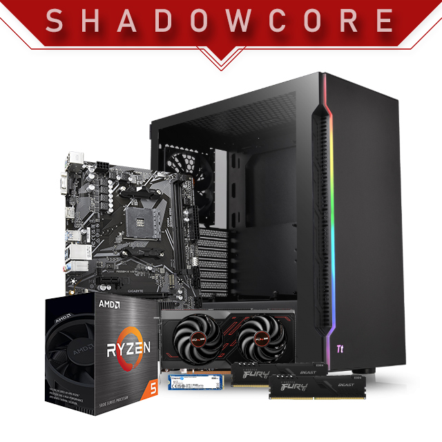 PC Gamer ShadowCore | AMD Ryzen 5 5500 | AMD Radeon RX7600 8GB | RAM 16GB DDR4 3200Mhz | NV3 500GB M.2 