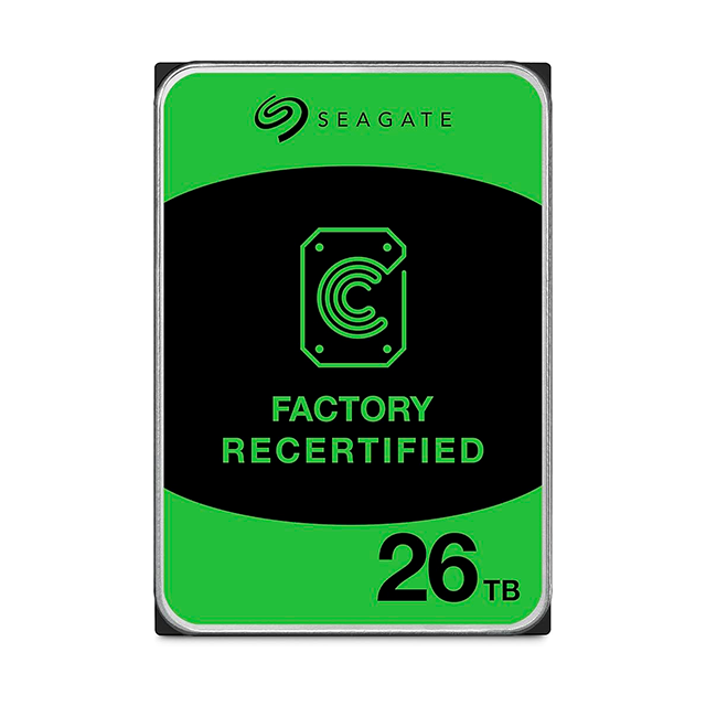 Disco Duro Seagate Exos X26, 26TB, 3.5", SATA 6Gb/s, 7200 RPM, empresarial. Reacondicionado – ST26000NM000C