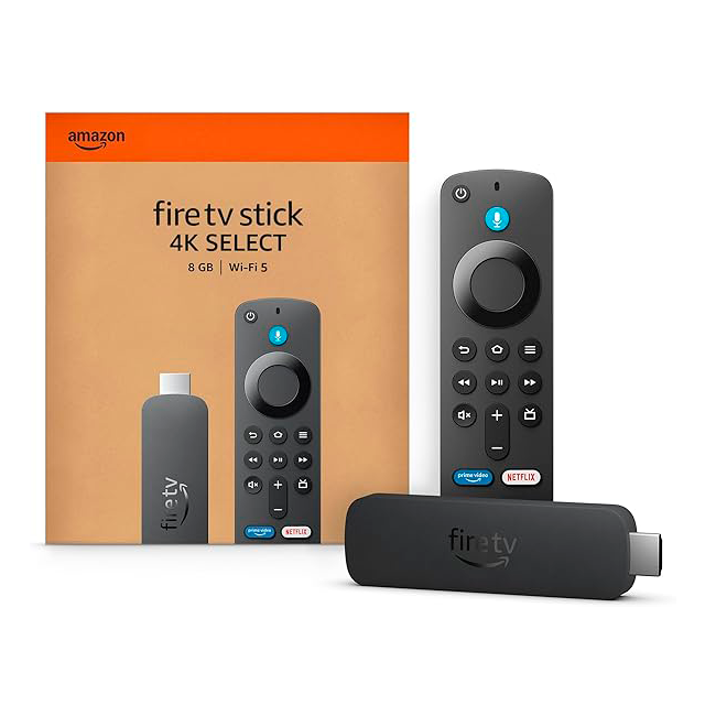 Amazon Fire TV Stick 4K Select, 8 GB, Wi-Fi 5, 4K Ultra HD, HDR10+, HDMI – Fire TV Stick 4K Select