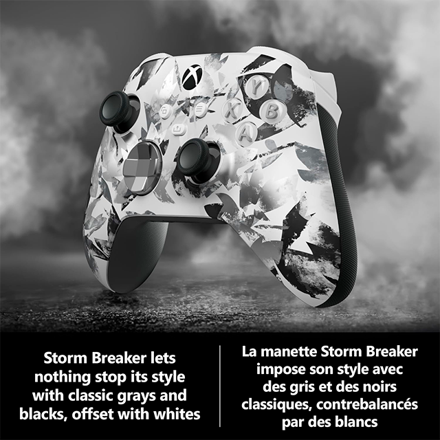 Control Inalámbrico Xbox Series, Edición Xbox Storm Breaker, Bluetooth / Alámbrico USB-C, Multiplataforma