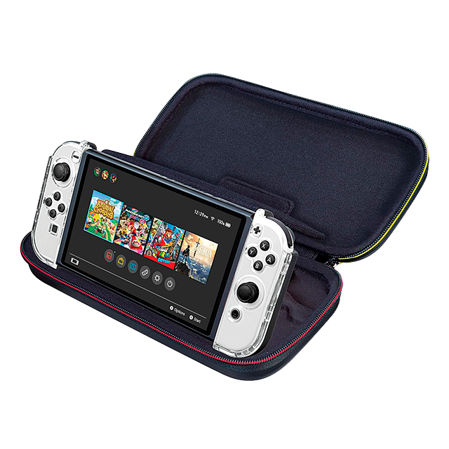 Estuche de viaje Game Traveler Super Mario para Nintendo Switch, rígido, almacenamiento para juegos