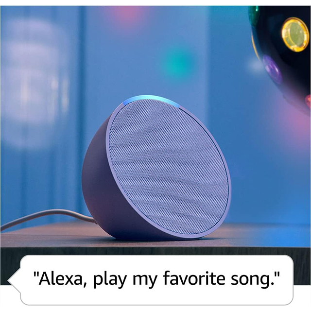 Amazon Echo Pop Midnight Teal, Bocina Inteligente, Compacto con Sonido Definido y Alexa, Verde Azulado, 1a Gen - B09ZX1LRXX-M