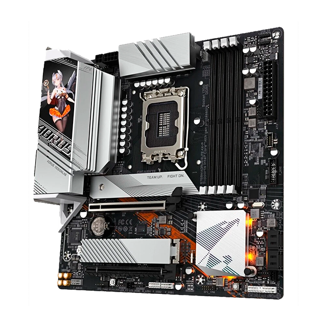 Tarjeta Madre Gigabyte B760M AORUS ELITE AX-P, Micro-ATX, LGA1700, DDR5, 2x M.2 PCIe 4.0, Wi-Fi 6E, 2.5GbE – B760M A ELITE AX-P