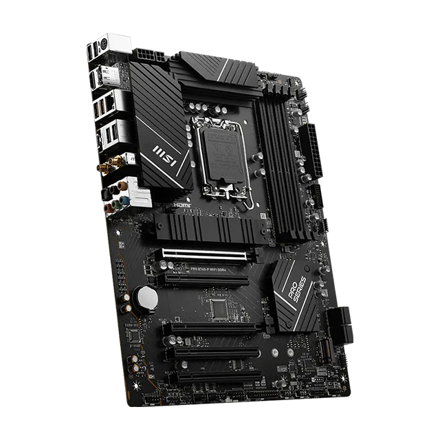 Tarjeta Madre MSI PRO B760-P WIFI DDR4, ATX, LGA 1700, Intel B760, DDR4 hasta 5333+ OC, 2× M.2, Wi-Fi 6E, Bluetooth 5.3 – PRO B760-P WIFI DDR4