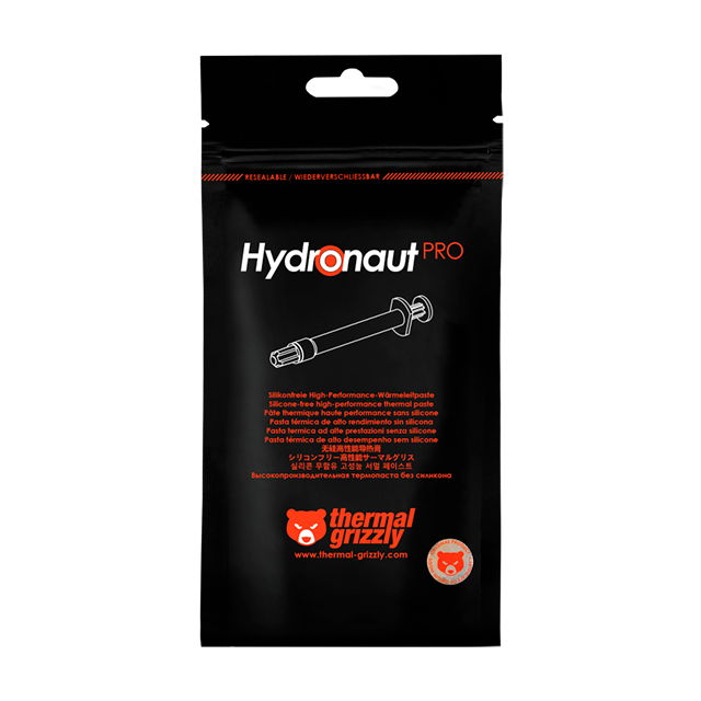 Pasta Térmica Thermal Grizzly Hydronaut Pro, 2 g, sin silicona, no conductiva eléctricamente – TG-HP-002-R