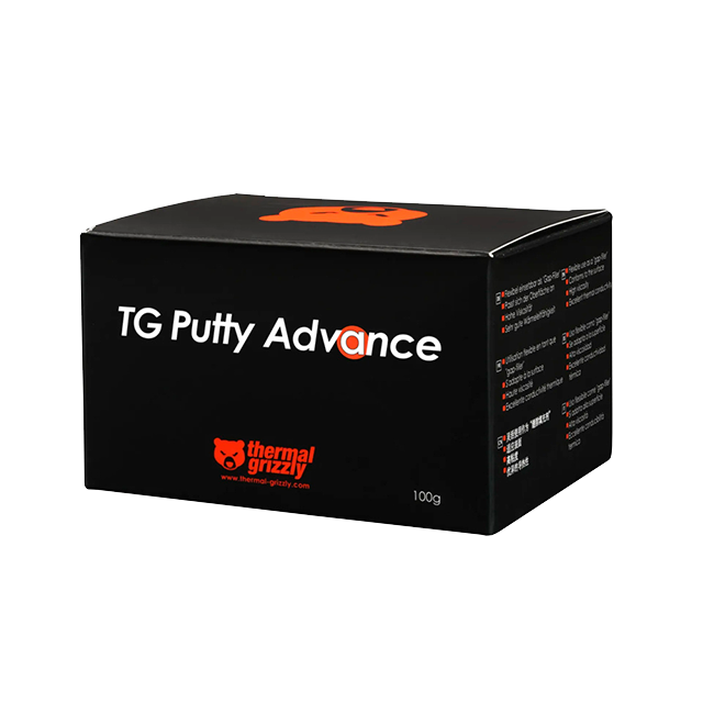 Masilla Térmica Thermal Grizzly TG Putty Advance, 100 g, reemplazo de pads térmicos para GPU, no conductiva – TG-P-A-100-R