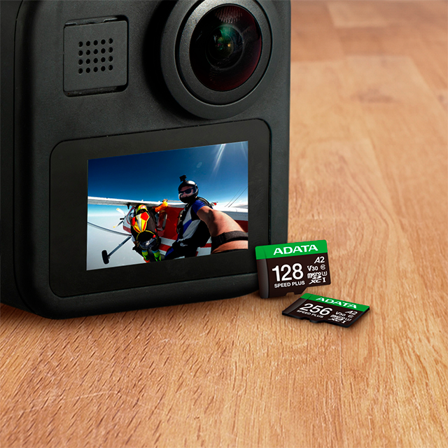 Tarjeta de Memoria MicroSD ADATA Speed Plus, 256GB, Clase 10, UHS-I, U3, V30, A2, con Adaptador – UD256GUI3V30A2SP-RA1