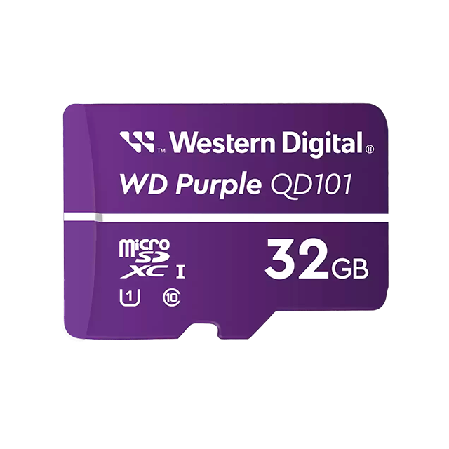 Tarjeta microSD WD Purple SC Ultra Endurance, 32GB, Para Videovigilancia – WDD032G1P0C