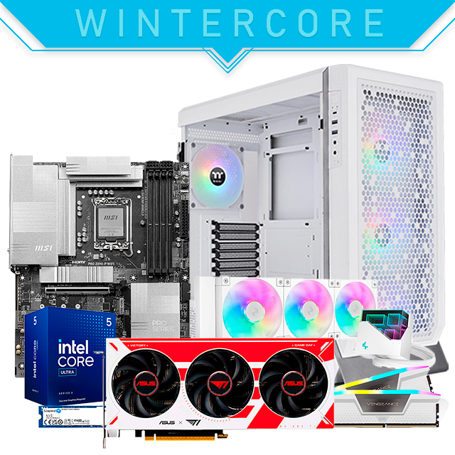 PG Gamer WINTERCORE | Ultra 5 225F | 5060 TI 8GB | 32GB DDR5 | 1TB M.2 | Z890 | 850W 