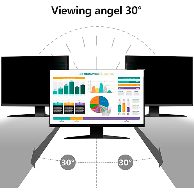 Filtro de Privacidad RedANGEL para Monitor 22", paquete de 2, antirreflejo, protección visual – X004QQBHWF