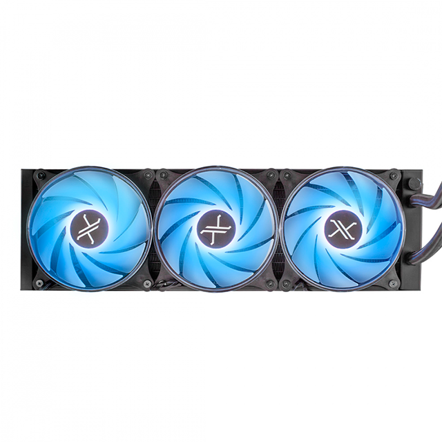 Enfriamiento Líquido Xzeal XZ-411, 360 mm, 3×120 mm ARGB, hasta 2200 RPM – Negro – XZCO411B