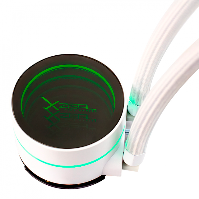 Enfriamiento Líquido Xzeal XZ-411, 360 mm, hasta 2200 RPM, Blanco – XZCO411W