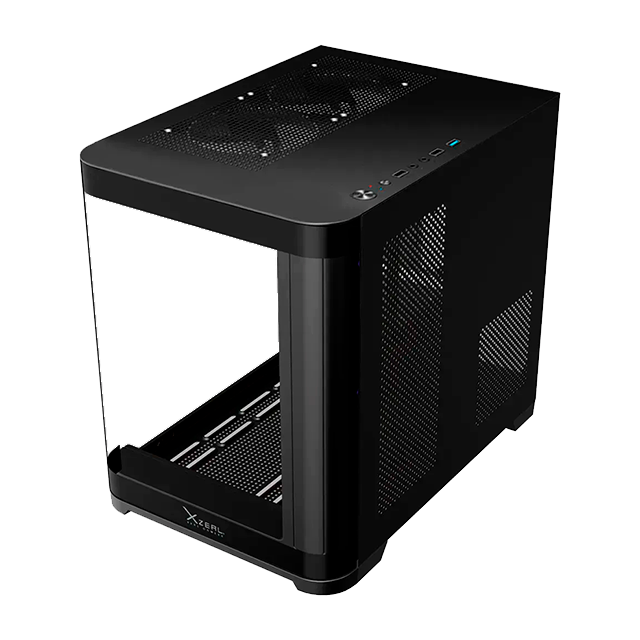 Gabinete Xzeal Curvo, Negro, M-ATX/ITX, 3 Ventiladores RGB, Vidrio Templado, AIO 240 mm – XZGAMC3B