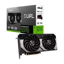 Tarjeta de Video Nvidia ASUS GeForce RTX 5070 Dual OC, 12 GB GDDR7, PCI Express 5.0 – DUAL-RTX5070-O12G