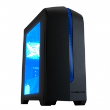 Gabinete GameFactor CSG500-BL | Azul con Negro | Panel de Acrílico | Micro ATX | 1 Ventilador