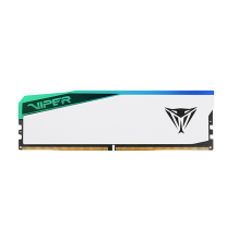 Memoria RAM Patriot Viper Elite 5, 32GB, 2x16GB, DDR5, 6200MHz, CL42, Negra con Blanco - PVER532G62C42KW