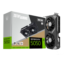 Tarjeta de Video ZOTAC GAMING GeForce RTX 5050 8GB Twin Edge OC, GDDR6, 128-bit, PCIe 5.0, HDMI/DP – ZT-B50500H-10M